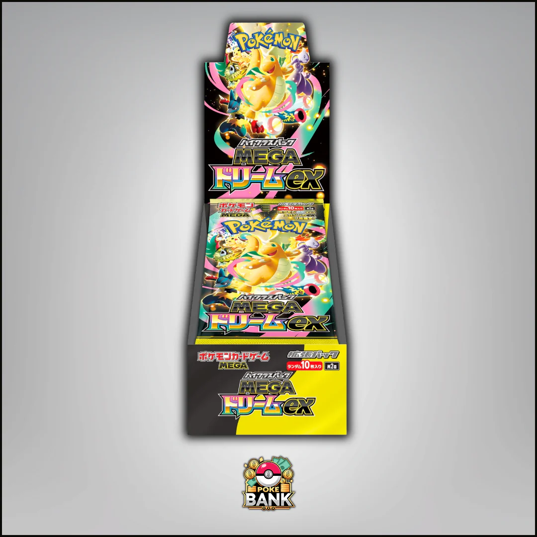 JPN Mega Dream EX Booster Box - 10 Pokémon Booster Packs - Image 3